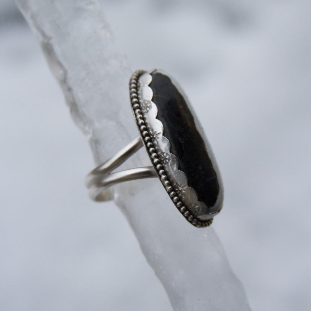 White Buffalo Mountain Trail Sterling Silver Ring