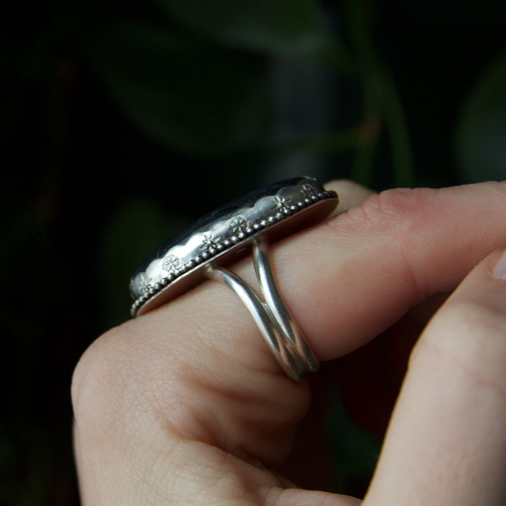 White Buffalo Mountain Trail Sterling Silver Ring