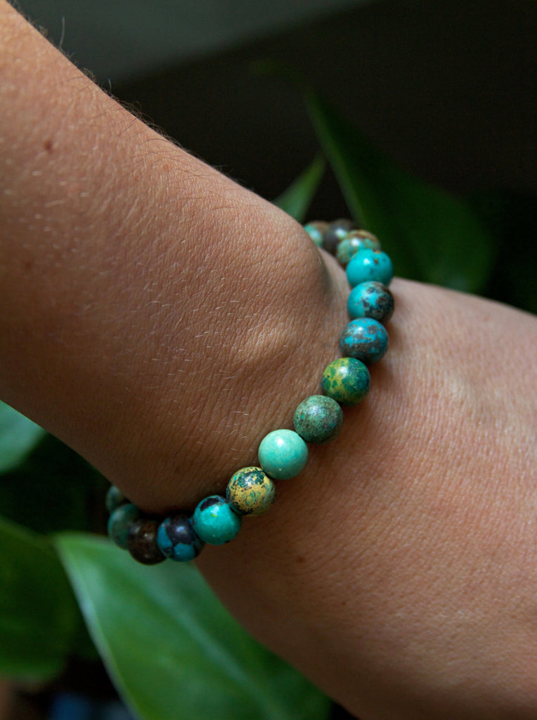 Turquoise Beaded Stretch Bracelet