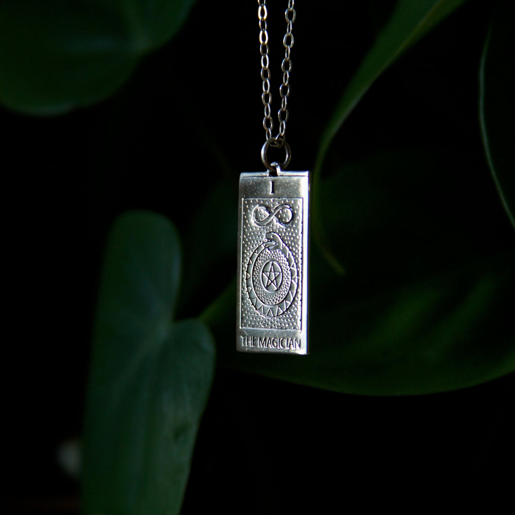 The Magician Tarot Charm Sterling Silver Necklace