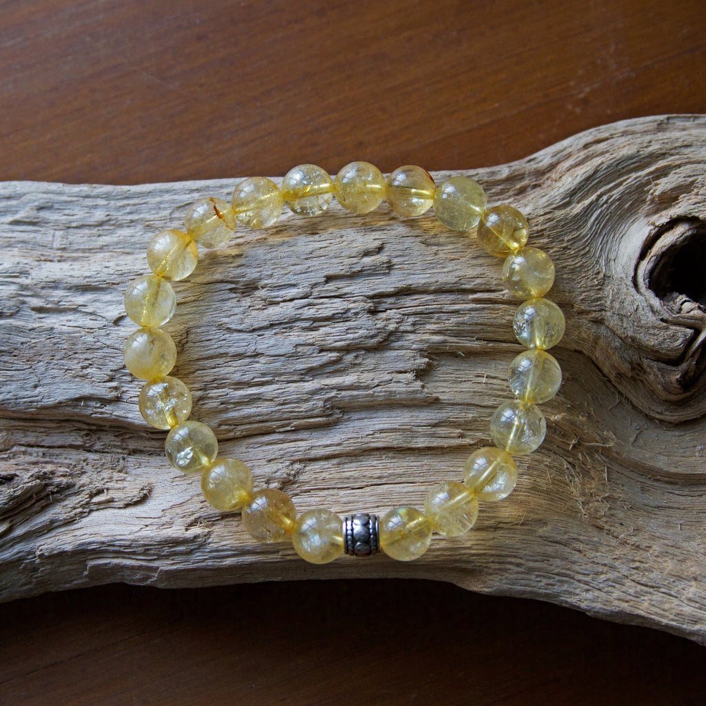 Citrine Beaded Stretch Bracelet