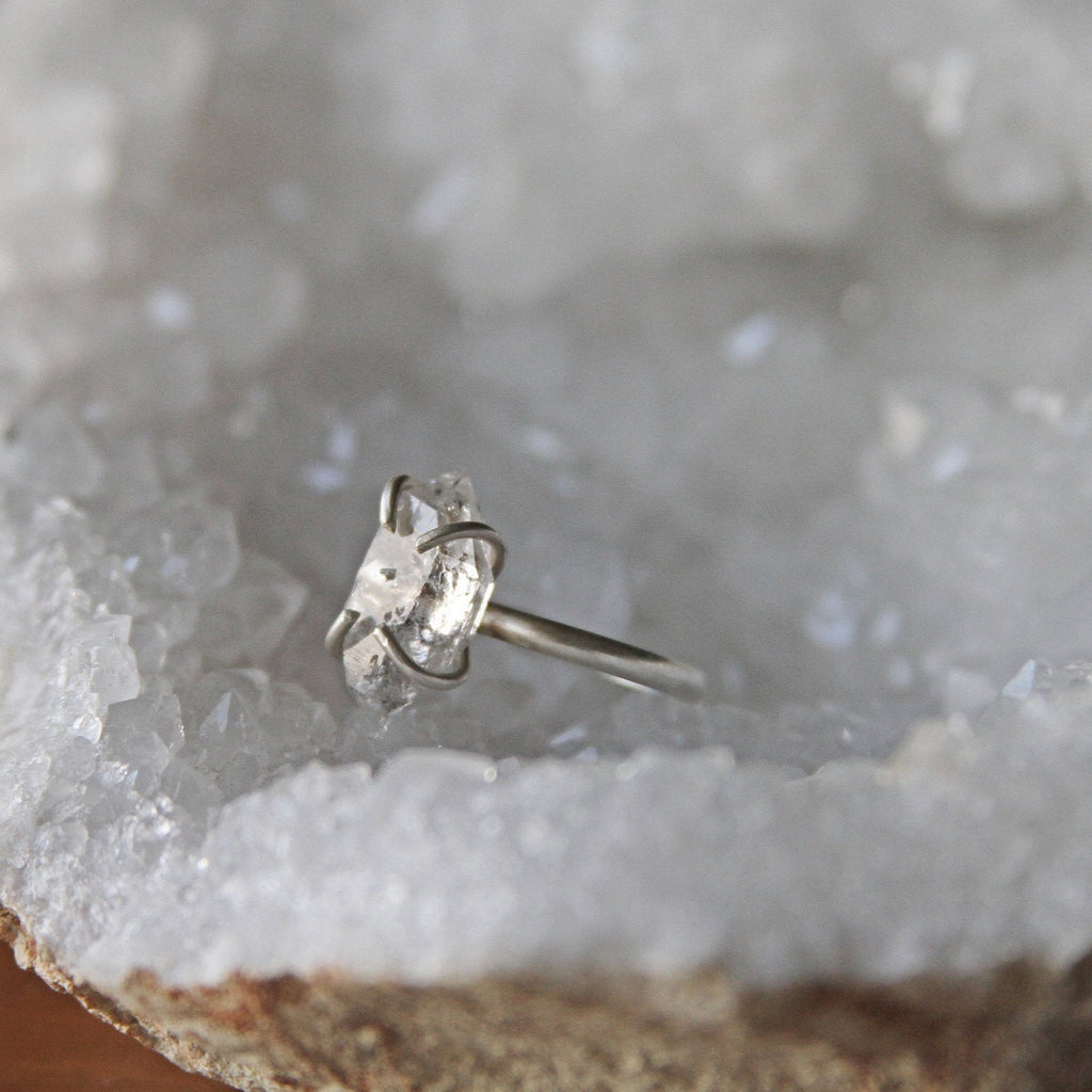 Herkimer Diamond Sterling Silver Ring