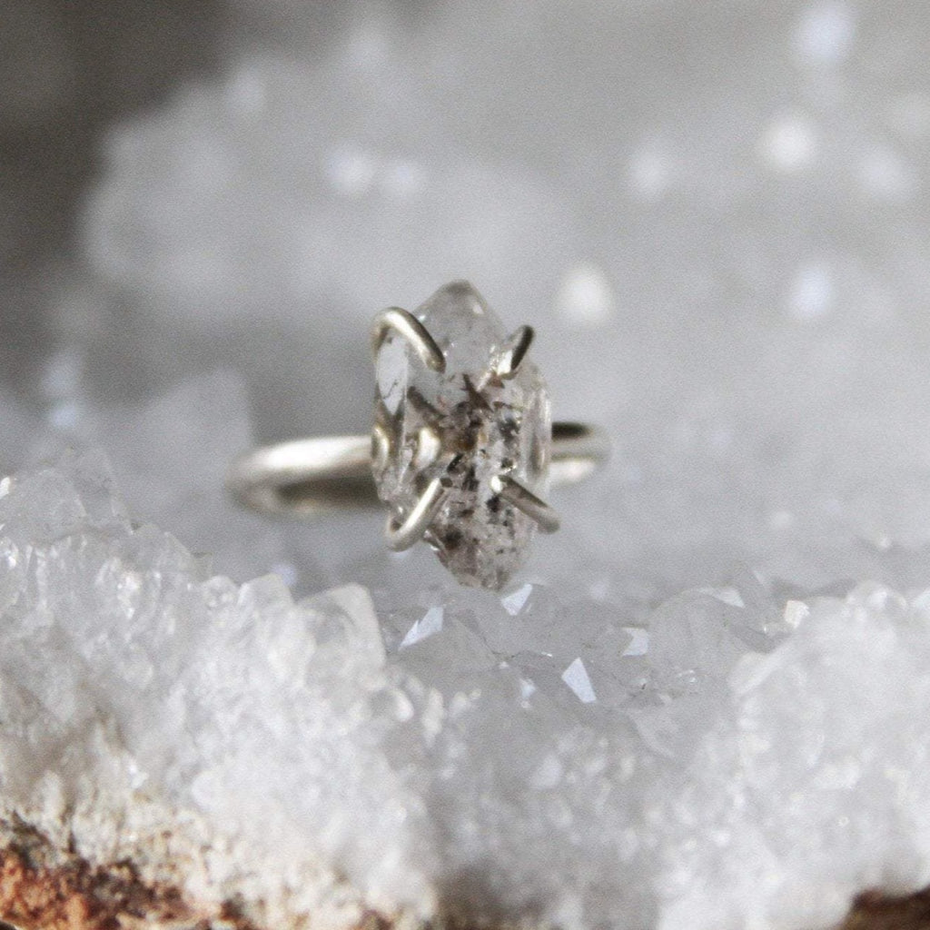 Herkimer Diamond Sterling Silver Ring